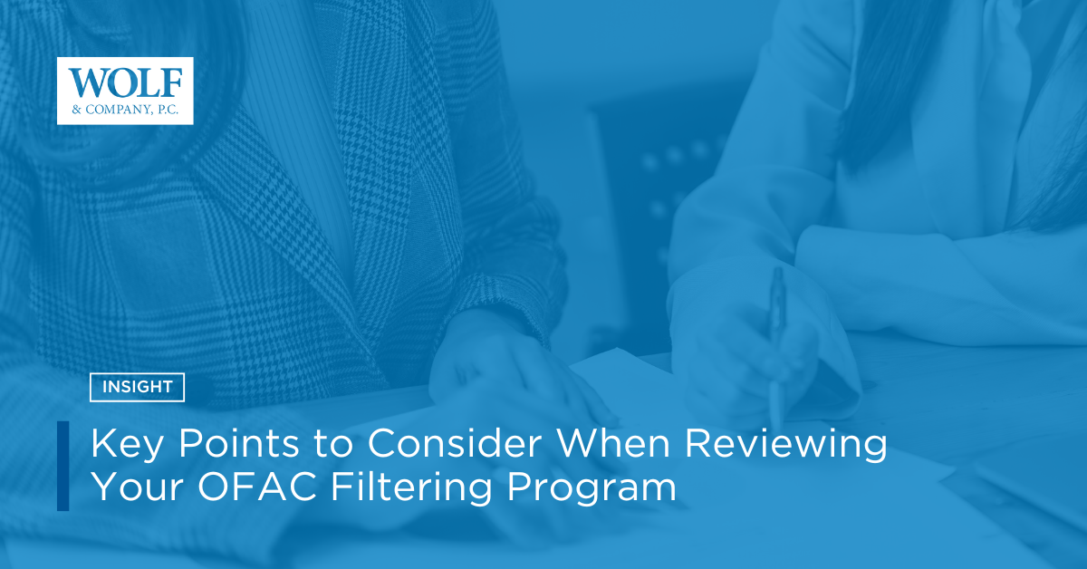 Key Points To Consider When Reviewing Your OFAC Filtering Program   Key Points To Consider When Reviewing Your OFAC Filtering Program SP 1 