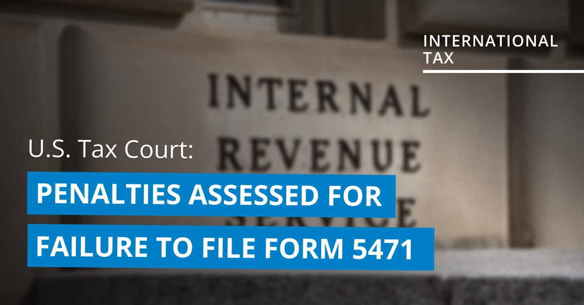 failure to file form 5471 penalty